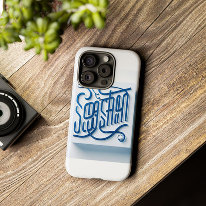 Vibrant Blue 3D Alphabet Phone Case for Stylish Protection and Unique Expression Compatible with iPhone 13, 14, 15 & 16 – all models including Pro, Pro Max & Plus