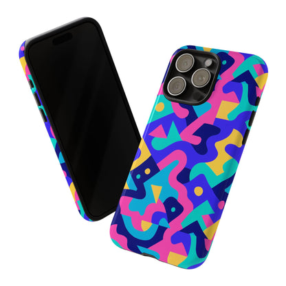 Vibrant Abstract Pattern Protective Phone Case Stylish Accessory for Unique Expression Compatible with iPhone 13, 14, 15 & 16 – All Models Including Pro, Pro Max & Plus