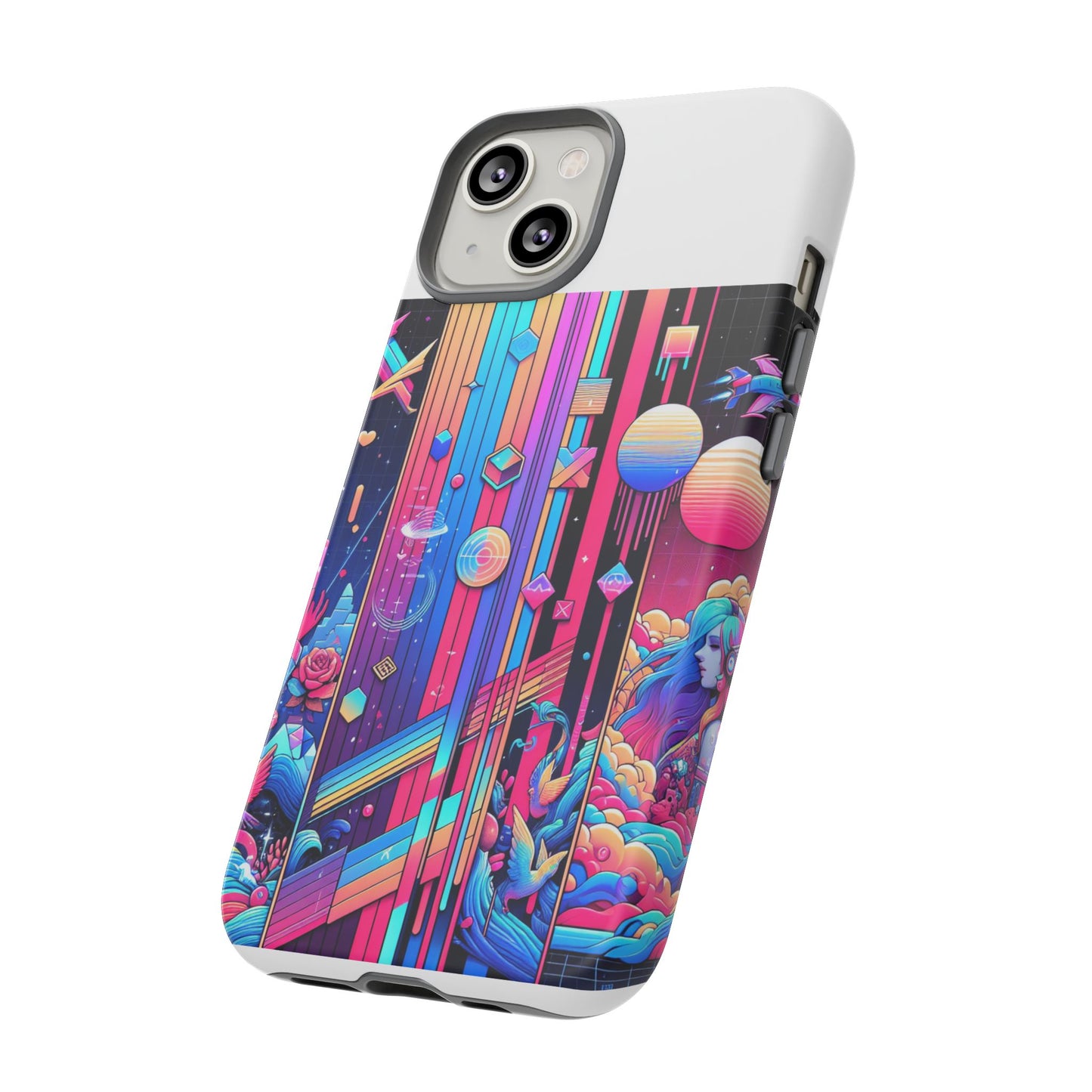 sigma d and scripted protective phone case for smartphones - vibrant 3d wrap design, durable shock absorption, uv protected, ideal gift for anime and comic fans