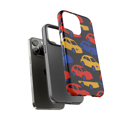 Multicolour 3D Car Design Protective Phone Case Stylish Accessory for Unique Expression Compatible with iPhone 13, 14, 15 & 16 – all models including Pro, Pro Max & Plus