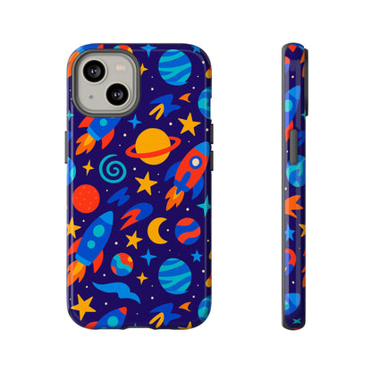 Vibrant Space Theme Protective Phone Case with 3D Wrap Design for Unique Expression Compatible with iPhone 13, 14, 15 & 16 – all models including Pro, Pro Max & Plus