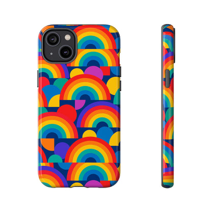 Multicolour Rainbow Design Protective Phone Case – Stylish 3D Wrap Finish for Unique Expression – Compatible with iPhone 13, 14, 15 & 16 – All Models Including Pro, Pro Max & Plus