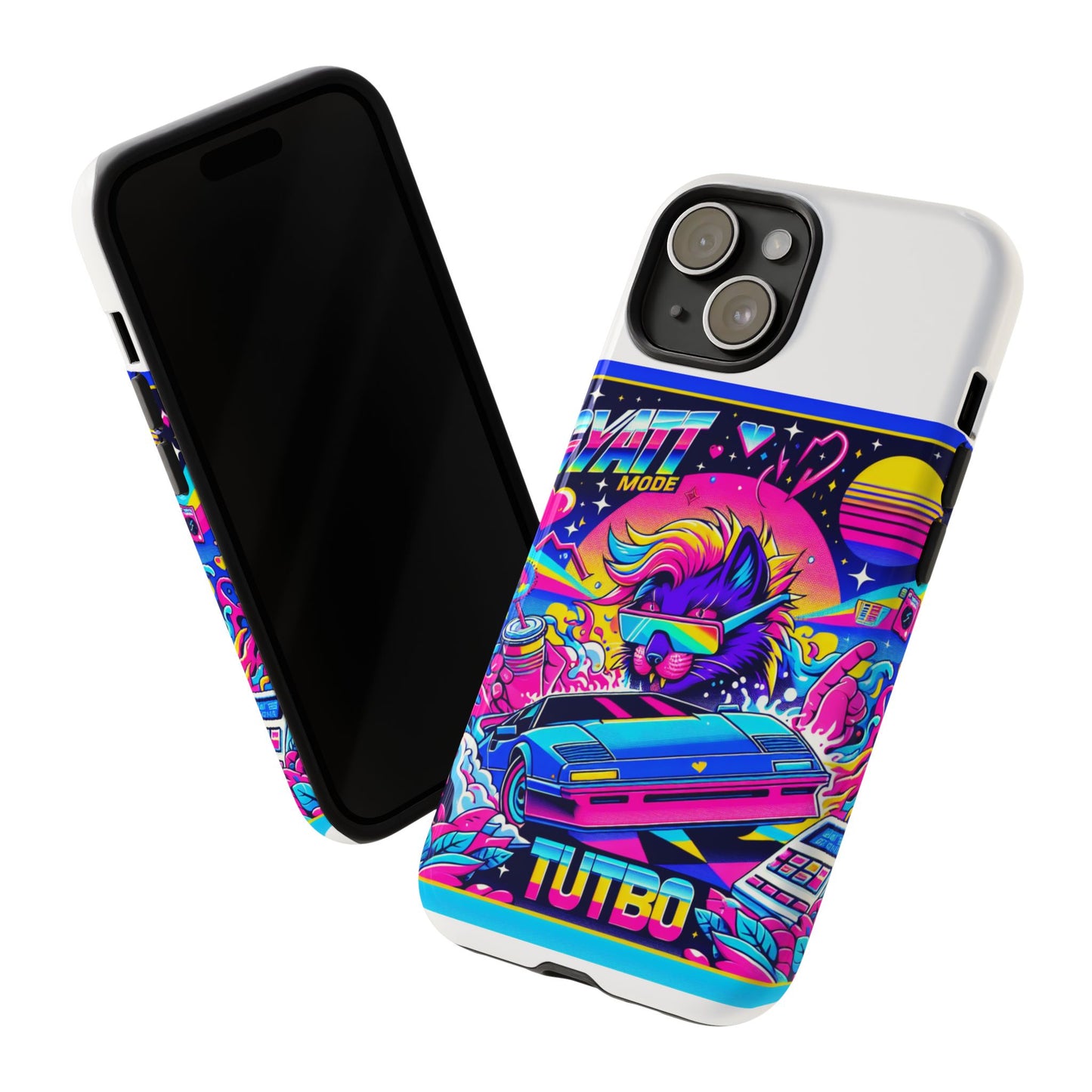 gyatt mode turbo 3d wrap protective phone case for anime fans, durable tpu silicone, uv protected, shock absorption, glossy or matte finish, unique gift idea