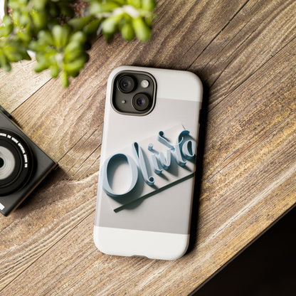 Vibrant 3D Blue Name Phone Case for Stylish Protection – Unique Accessory for Self-Expression Compatible with iPhone 13, 14, 15 & 16 – all models including Pro, Pro Max & Plus