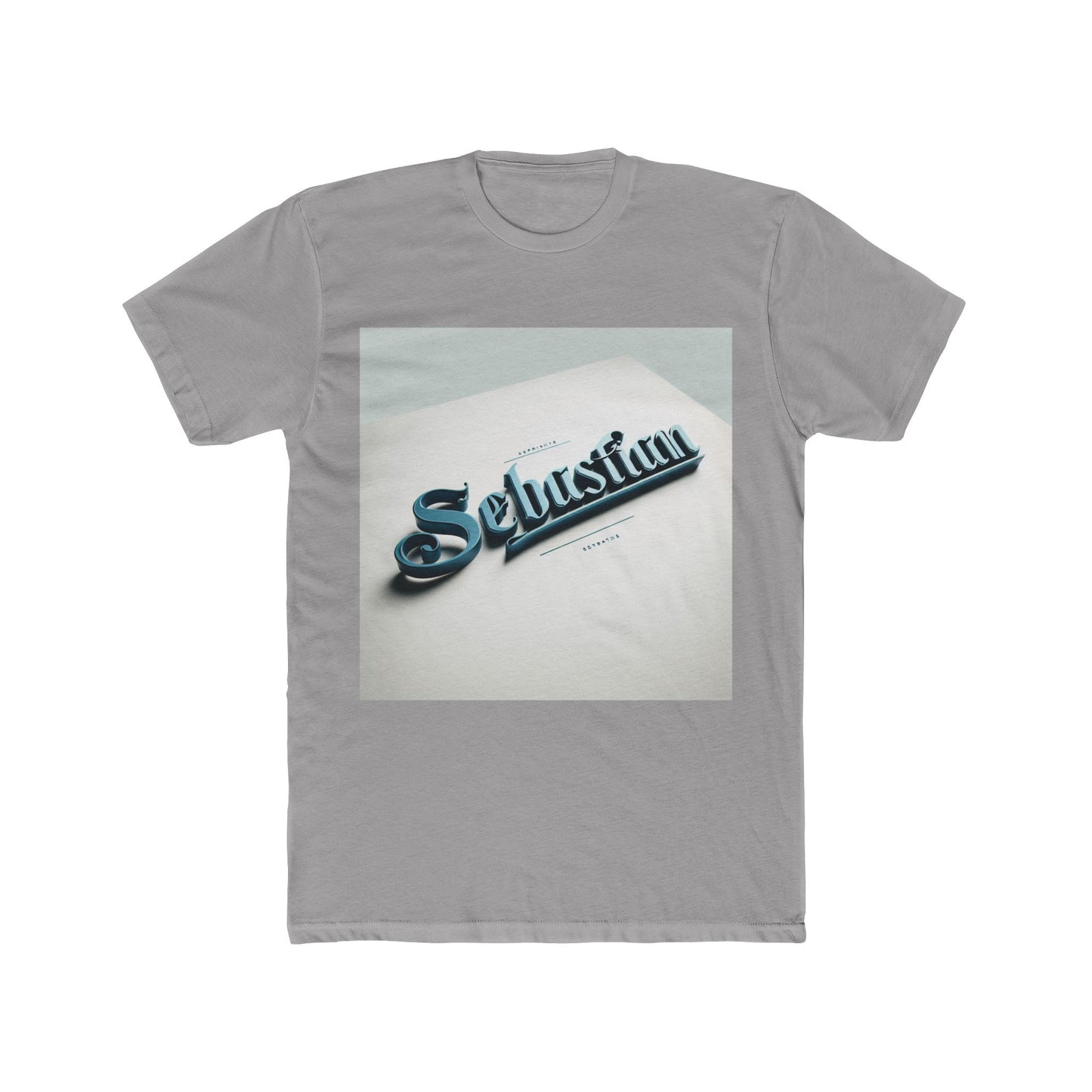 alphabet unisex t-shirt – stylish blue 50 design, casual wear for all ages, premium quality comfort, perfect unisex t-shirt