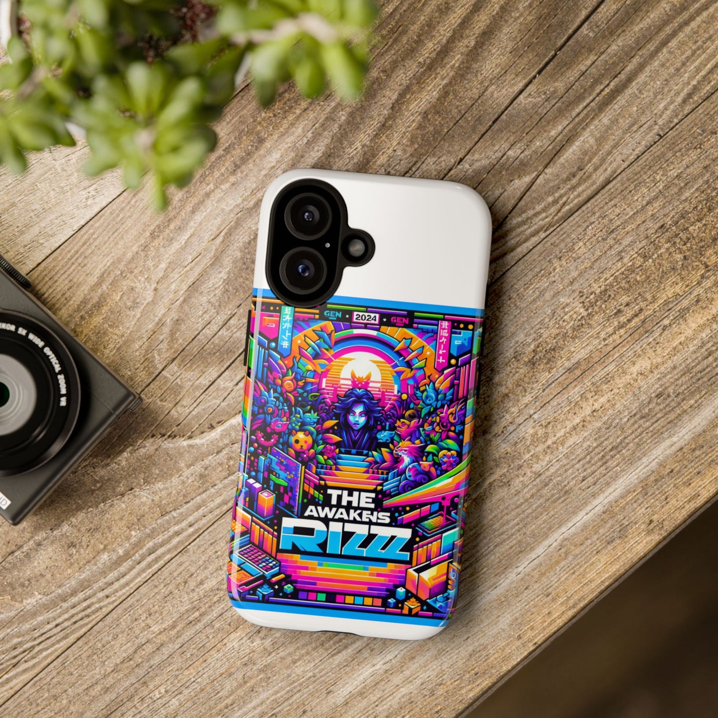 the rizz awakens 3d wrap protective phone case for anime and comic lovers