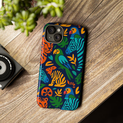 Vibrant 3D Animal Print Phone Case for Stylish Protection – Unique Accessory for Men and Women Compatible with iPhone 13, 14, 15 & 16 – all models including Pro, Pro Max & Plus