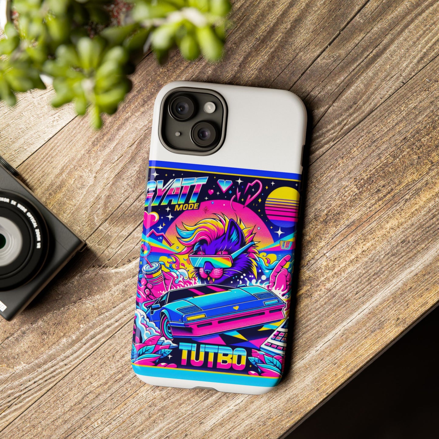 gyatt mode turbo 3d wrap protective phone case for anime lovers