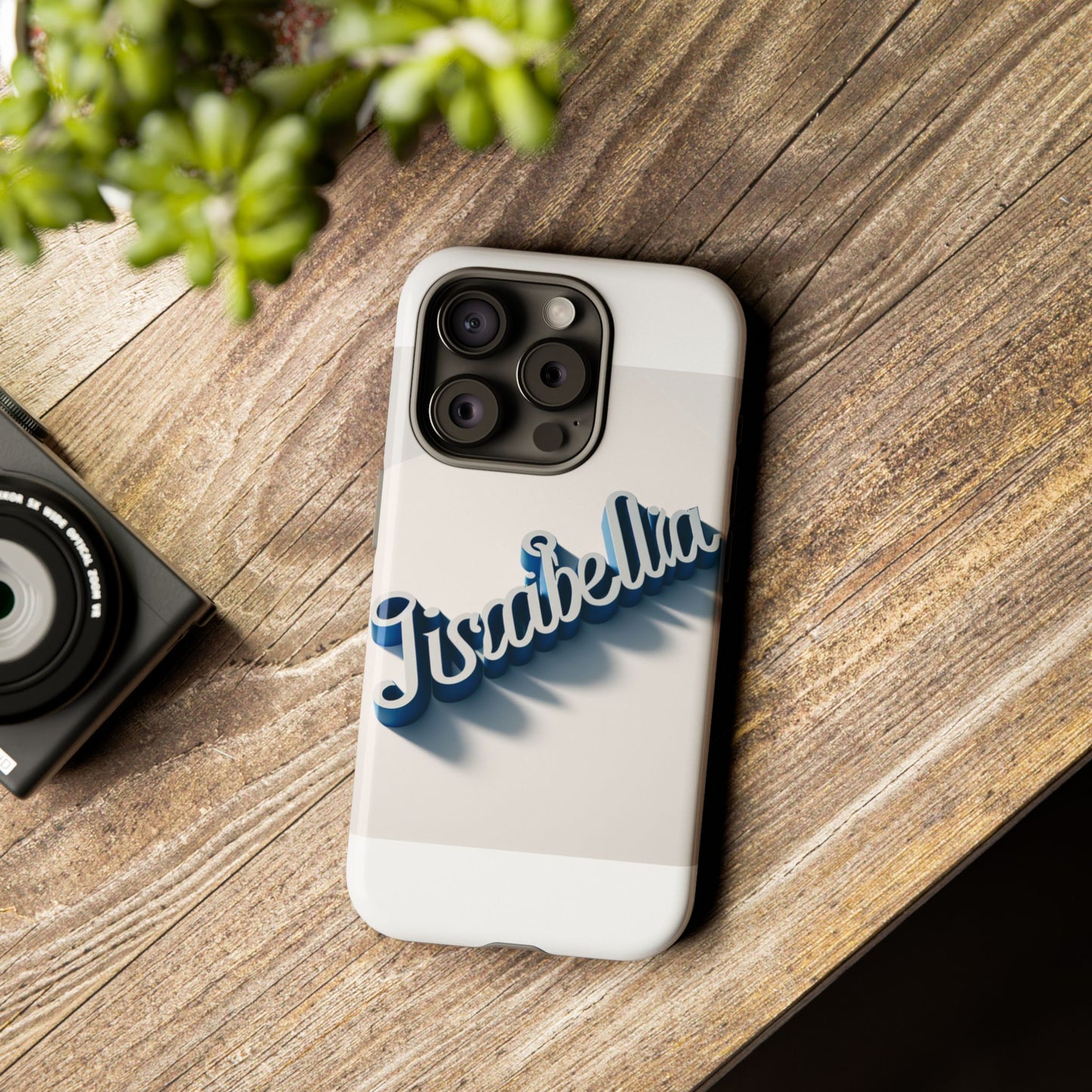 vibrant 3d alphabet design protective phone case in blue for unique style and self-expression compatible with iphone 13, 14, 15 & 16 – all models including pro, pro max & plus