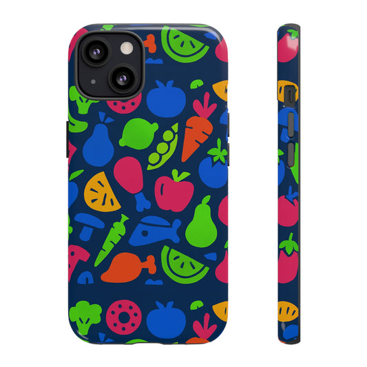 Vibrant 3D Fruit Pattern Protective Phone Case with Glossy Finish for Stylish Protection, Compatible with iPhone 13, 14, 15 & 16 – all models including Pro, Pro Max & Plus