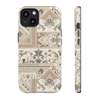 Pattern Image 5 Vibrant 3D Phone Case for Anime and Comic Fans with Ornate Tile Design, Stylish Protective Cover, Suitable for All iPhone Models Including Pro Max