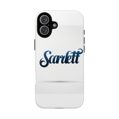 Vibrant 3D Wrap Protective Phone Case with Blue Script Design – Unique Fashion Accessory – Compatible with iPhone 13, 14, 15 & 16 – all models including Pro, Pro Max & Plus
