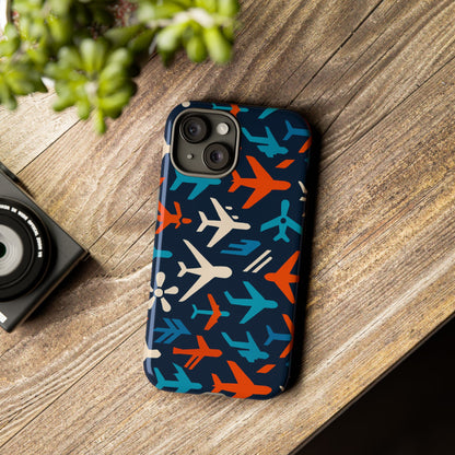Vibrant Aviation Themed Protective Phone Case with 3D Wrap Design – Unique Style and Durable Protection – Compatible with iPhone 13, 14, 15 & 16 – All Models Including Pro, Pro Max & Plus