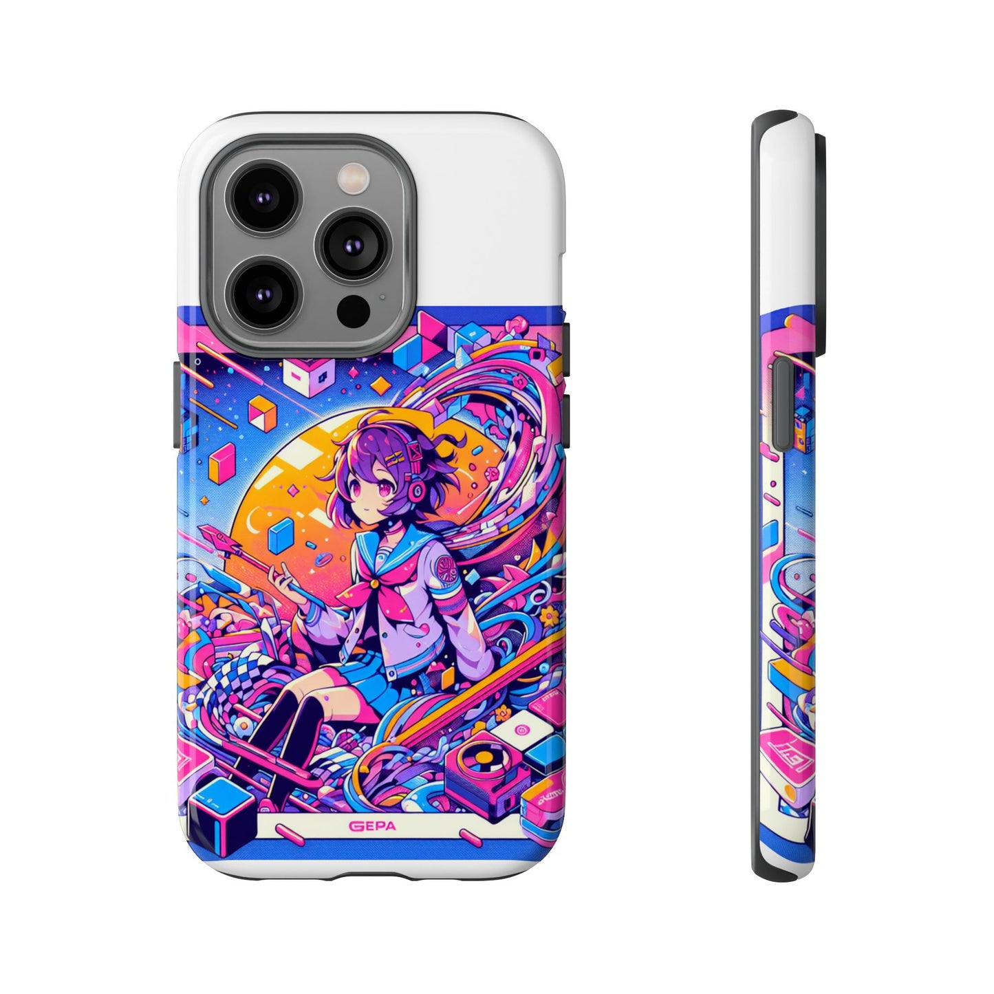 skibidi system update 3d wrap protective phone case for anime and comic fans, durable shock absorption, uv protected, glossy or matte finish