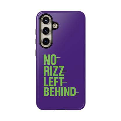 Tough Phone Case - No Rizz Left Behind - Durable, Stylish Protection for Active Lifestyles - Impact-Resistant, Dual Layer, Shock-Absorbing TPU - Perfect Gift for Tech Lovers