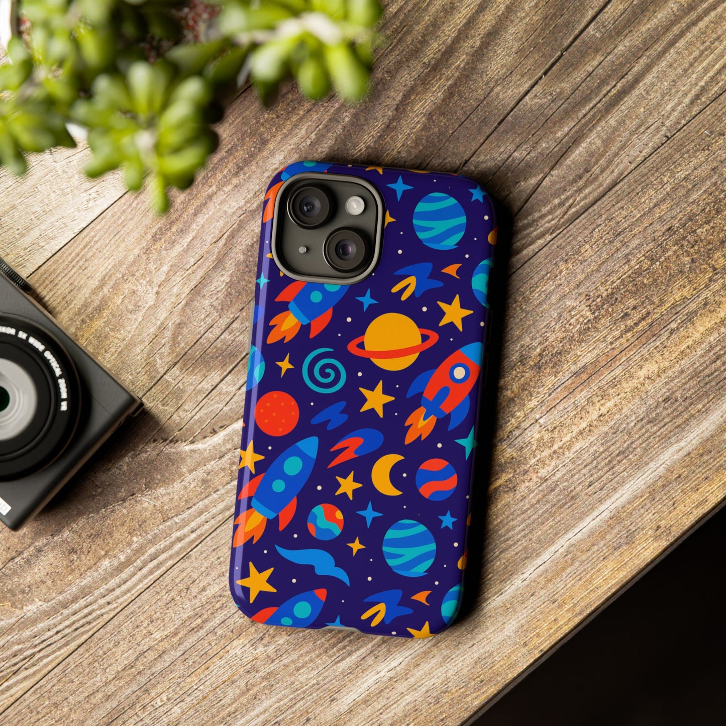 vibrant space theme protective phone case with 3d wrap design for unique expression compatible with iphone 13, 14, 15 & 16 – all models including pro, pro max & plus