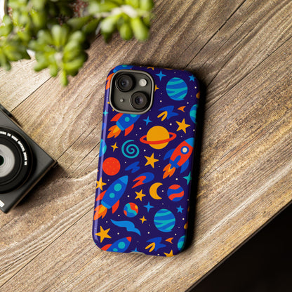 Vibrant Space Theme Protective Phone Case with 3D Wrap Design for Unique Expression Compatible with iPhone 13, 14, 15 & 16 – all models including Pro, Pro Max & Plus