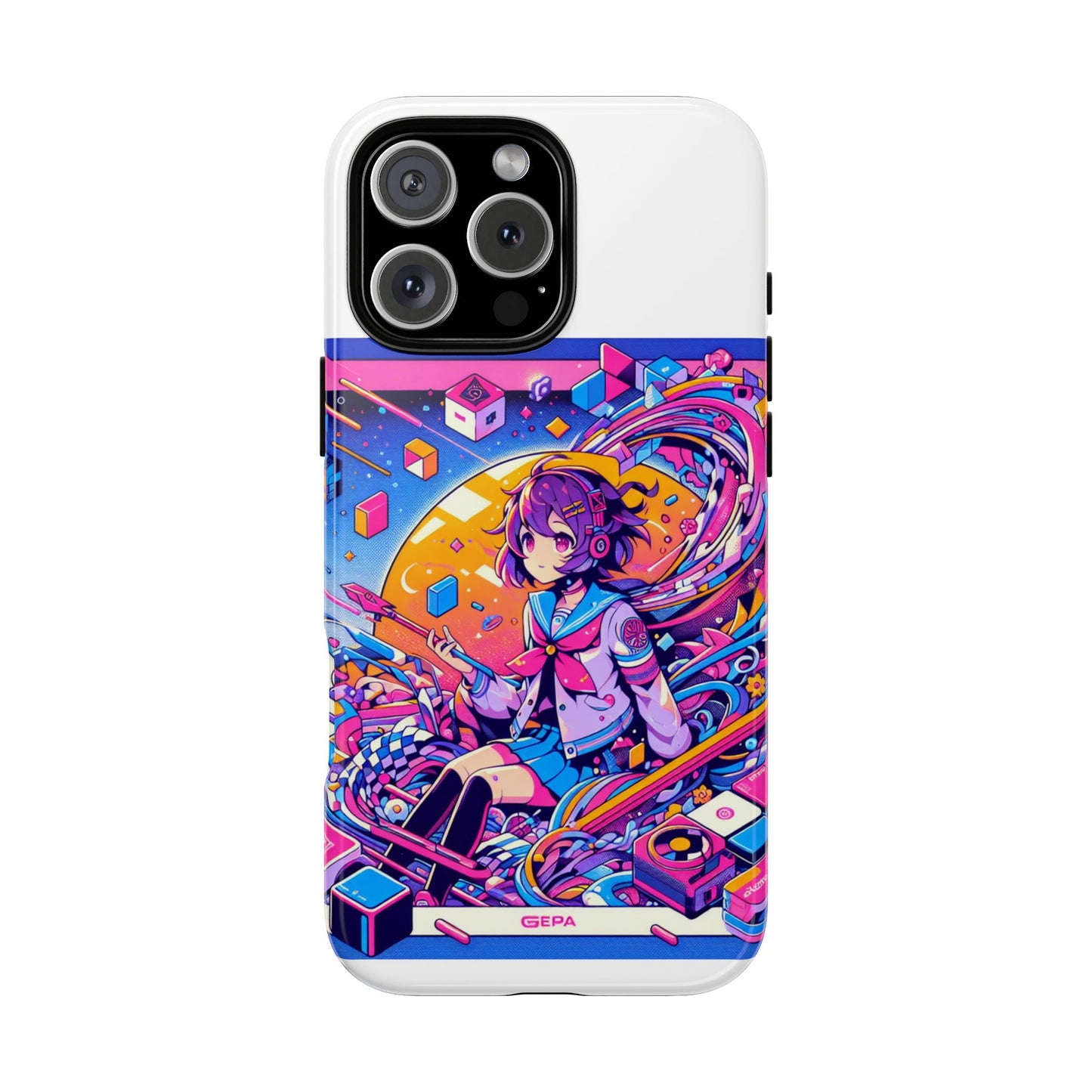 skibidi system update 3d wrap protective phone case for anime and comic fans, durable shock absorption, uv protected, glossy or matte finish