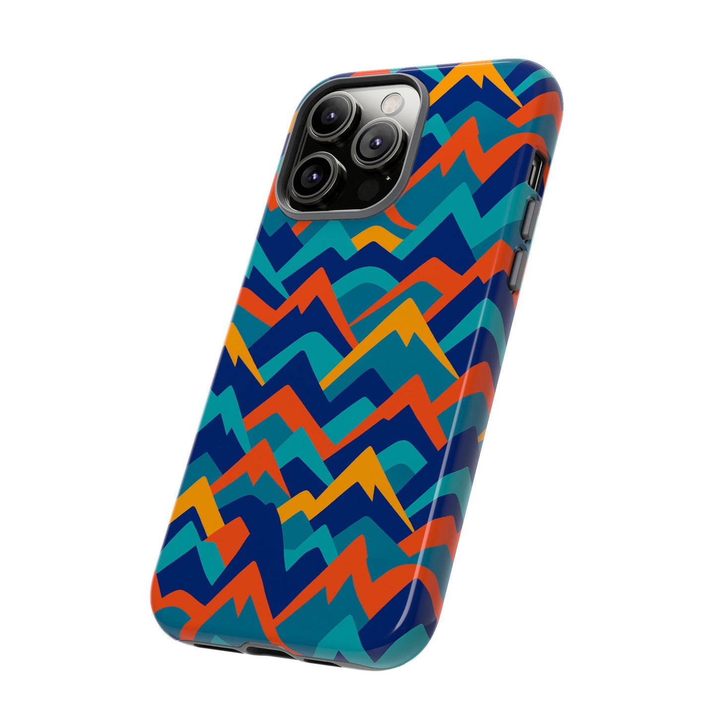 vibrant 3d mountain design protective phone case – stylish and durable cover compatible with iphone 13, 14, 15 & 16 – all models including pro, pro max & plus