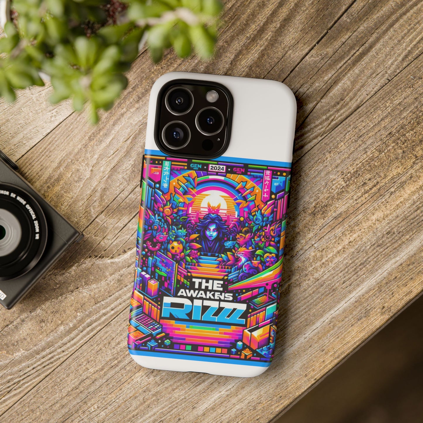 the rizz awakens 3d wrap protective phone case for anime and comic lovers