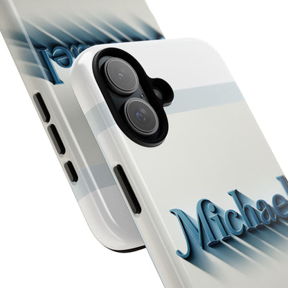 3D Textured Protective Phone Case in Blue and White, Stylish Accessory for Creative Individuals, Compatible with iPhone 13, 14, 15 & 16 – all models including Pro, Pro Max & Plus