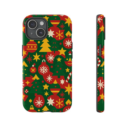 Vibrant Christmas Phone Case with Festive 3D Wrap Design – Colourful Holiday Protective Cover Compatible with iPhone 13, 14, 15 & 16 – All Models Including Pro, Pro Max & Plus