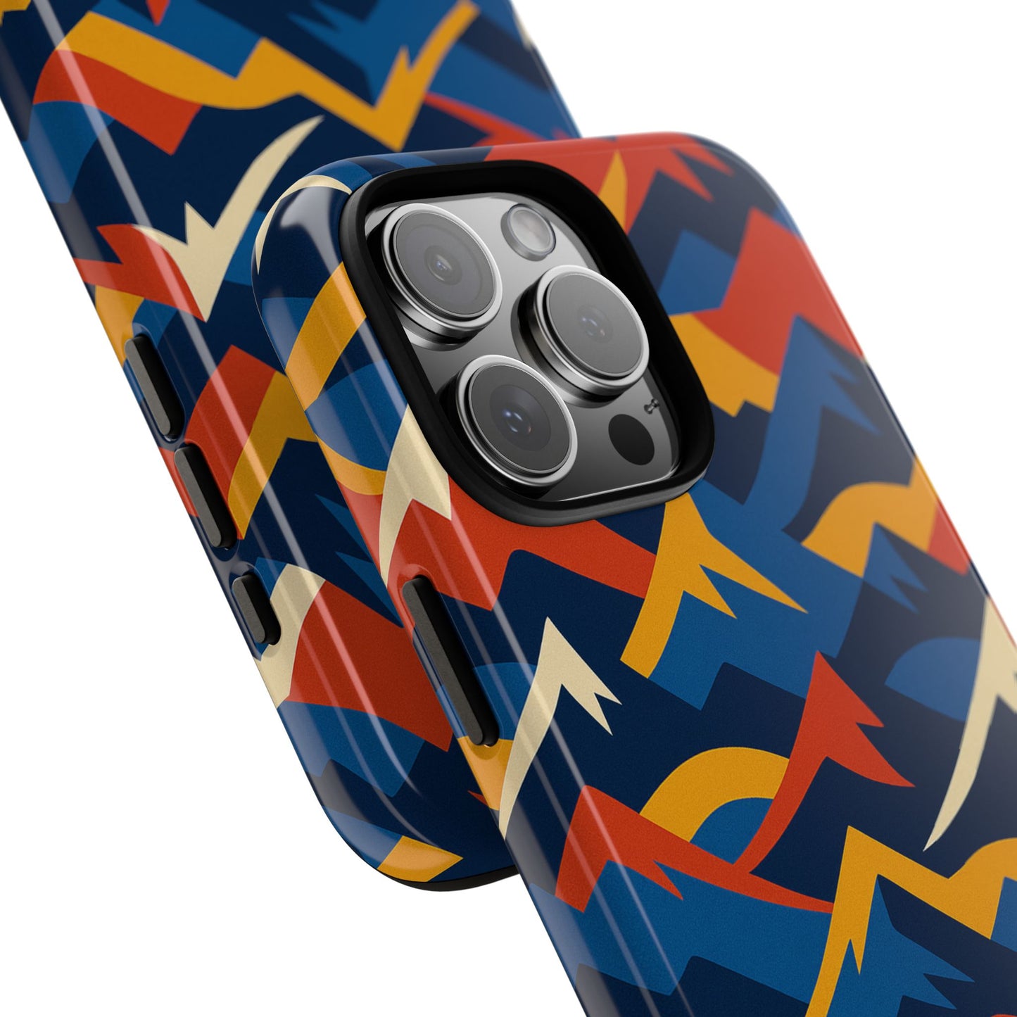 vibrant 3d mountain design protective phone case for unique accessory lovers compatible with iphone 13, 14, 15 & 16 – all models including pro, pro max & plus