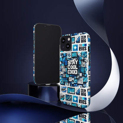Vibrant 3D Wrap Protective Phone Case with Unique Blue Graphic Design for Trendy Individuals – Stylish Protection Compatible with iPhone 13, 14, 15 & 16 – All Models Including Pro, Pro Max & Plus