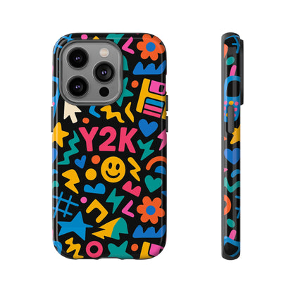 Vibrant Y2K Design 3D Wrap Protective Phone Case for Unique Style and Fashion Accessory Compatible with iPhone 13, 14, 15 & 16 – all models including Pro, Pro Max & Plus