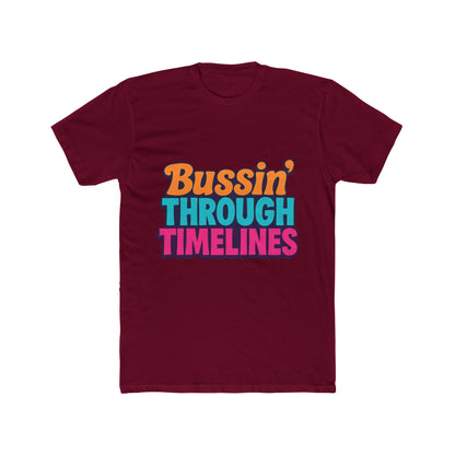Bussin' Through Timelines Unisex T-Shirt - Multicolor Graphic Tee for Men & Women - Casual Outfit