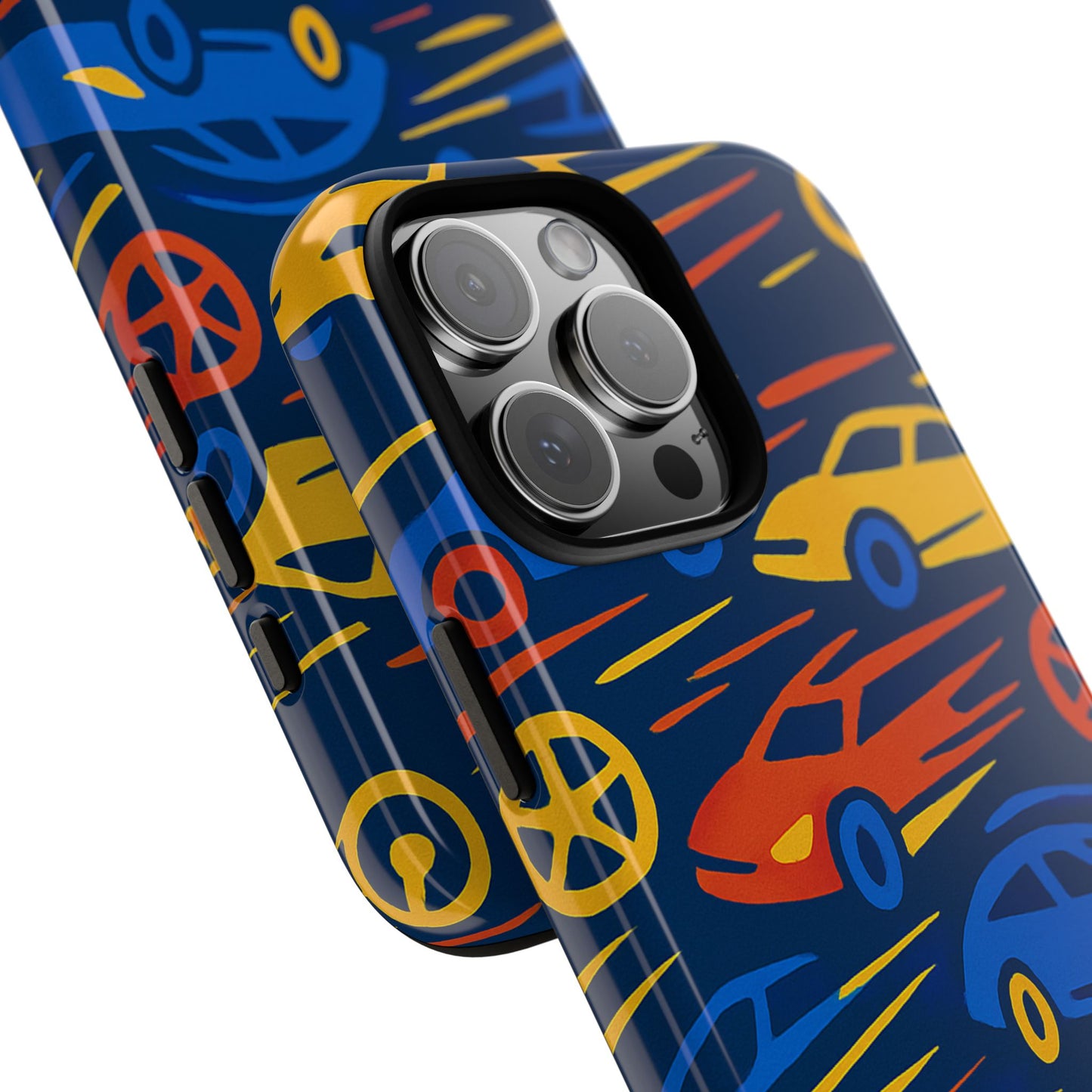 vibrant 3d car design protective phone case for smartphones stylish accessory for expressive individuals compatible with iphone 13, 14, 15 & 16 – all models including pro, pro max & plus