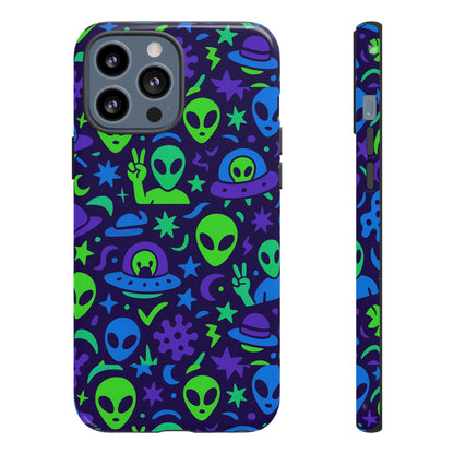 Multicolour Alien 3D Wrap Protective Phone Case, Playful Anime Design for Unisex Self-Expression, Stylish Protection, Compatible with iPhone 13, 14, 15 & 16 – all models including Pro, Pro Max & Plus