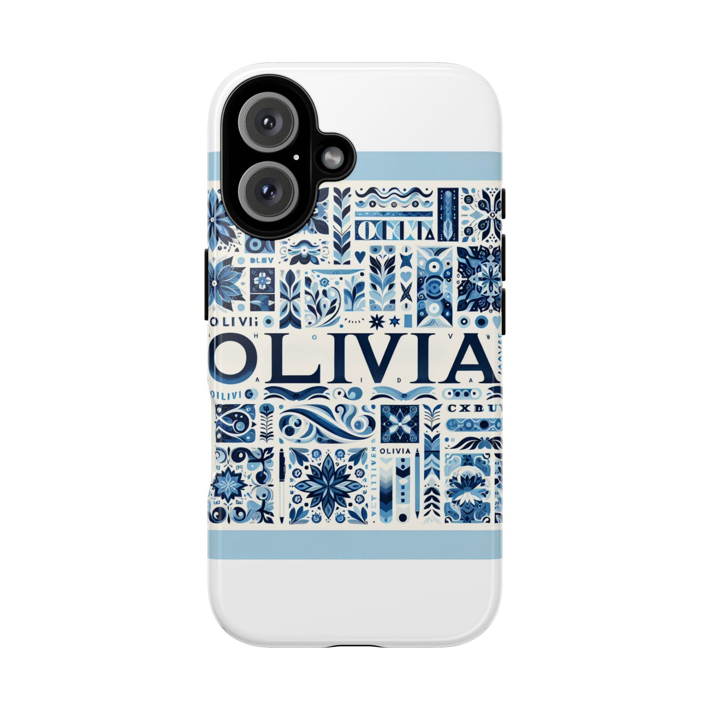 vibrant 3d wrap protective phone case in blue floral design for stylish protection compatible with iphone 13, 14, 15 & 16 – all models including pro, pro max & plus