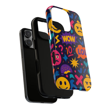Vibrant 3D Emoji Phone Case with Fun Multicolour Design for Stylish Protection Compatible with iPhone 13, 14, 15 & 16 – All Models Including Pro, Pro Max & Plus