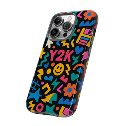 Vibrant Y2K Design 3D Wrap Protective Phone Case for Unique Style and Fashion Accessory Compatible with iPhone 13, 14, 15 & 16 – all models including Pro, Pro Max & Plus