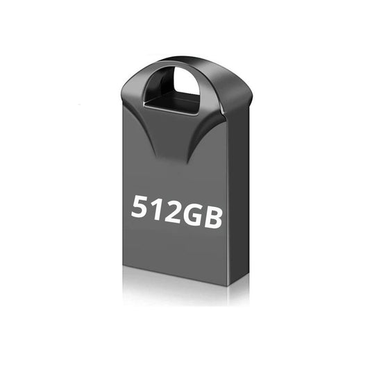 512GB Stylish Metal USB Flash Drive - High-Speed Storage Key for Photos, Documents & Videos - Perfect Gift for Students & Professionals