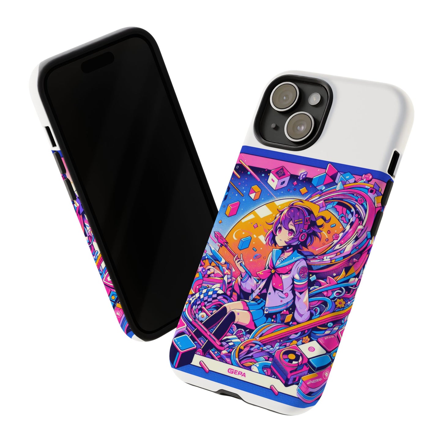 skibidi system update 3d wrap protective phone case for anime and comic fans, durable shock absorption, uv protected, glossy or matte finish