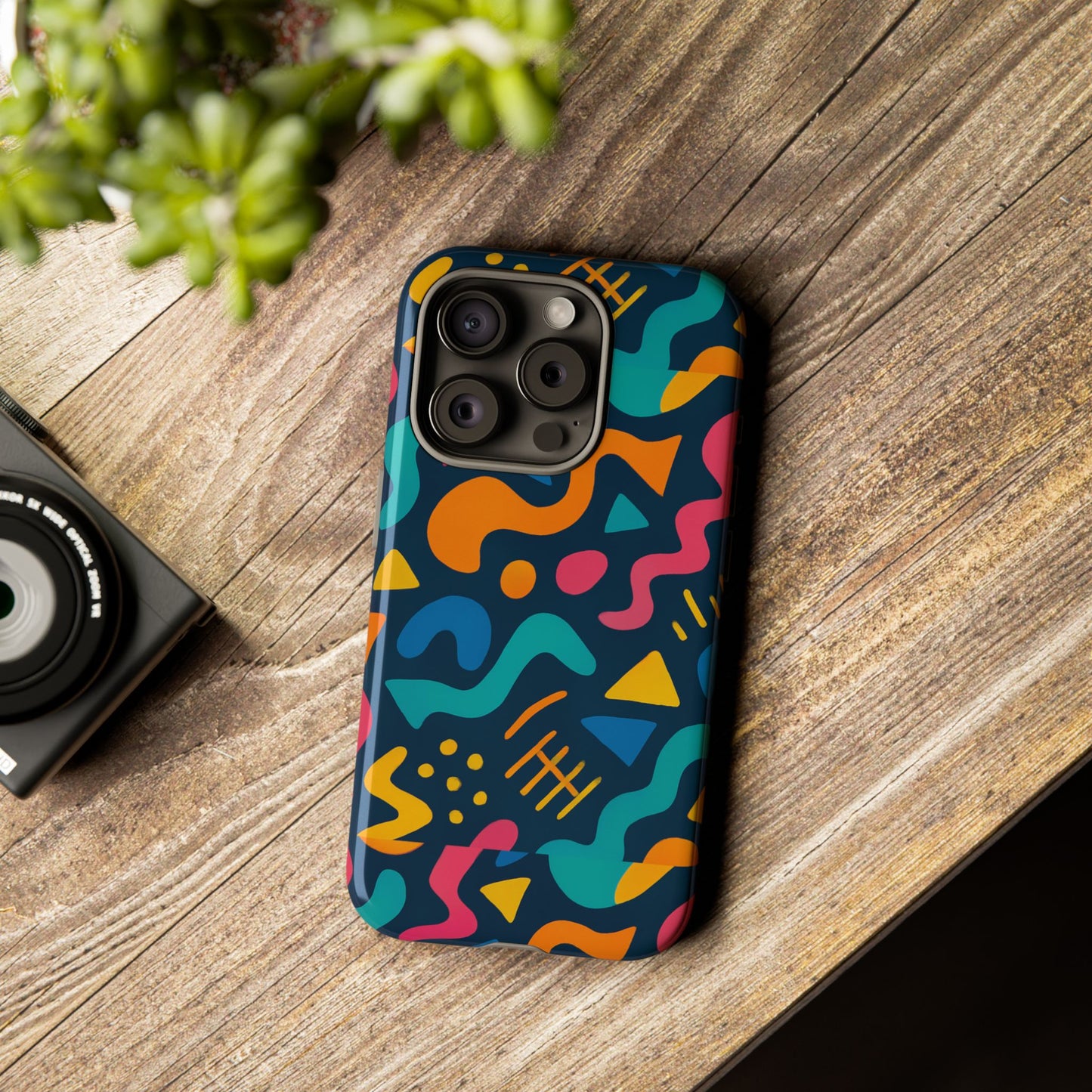 vibrant abstract protective phone case with bold 3d design for unique expression and stylish protection compatible with iphone 13, 14, 15 & 16 – all models including pro, pro max & plus