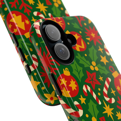 Vibrant Christmas Themed 3D Wrap Phone Case for Smartphones - Fun Holiday Accessory for Self-Expression Compatible with iPhone 13, 14, 15 & 16 – all models including Pro, Pro Max & Plus