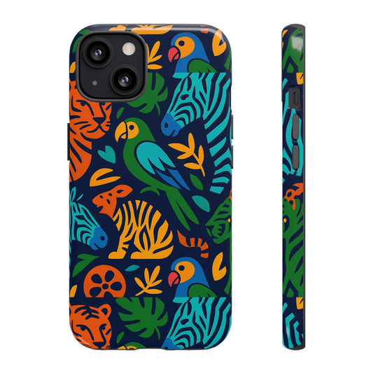 Vibrant 3D Animal Print Phone Case for Stylish Protection – Unique Accessory for Men and Women Compatible with iPhone 13, 14, 15 & 16 – all models including Pro, Pro Max & Plus