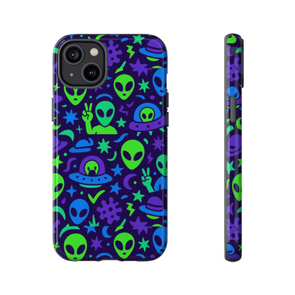 Multicolour Alien 3D Wrap Protective Phone Case, Playful Anime Design for Unisex Self-Expression, Stylish Protection, Compatible with iPhone 13, 14, 15 & 16 – all models including Pro, Pro Max & Plus