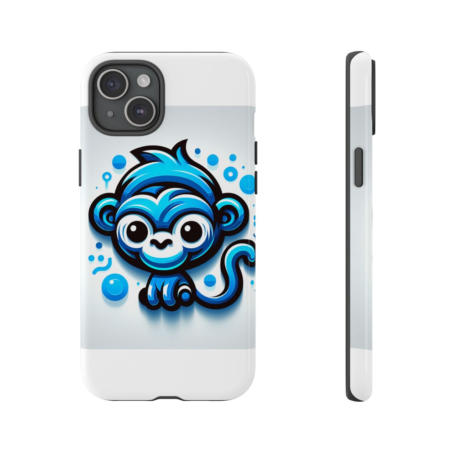 vibrant 3d wrap protective phone case with fun blue monkey design – stylish accessory for men and women – compatible with iphone 13, 14, 15 & 16 – all models including pro, pro max & plus