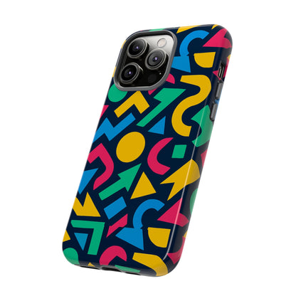 Vibrant 3D Geometric Print Phone Case for Men and Women – Stylish Protection with Multicolour Design, Compatible with iPhone 13, 14, 15 & 16 – All Models Including Pro, Pro Max & Plus
