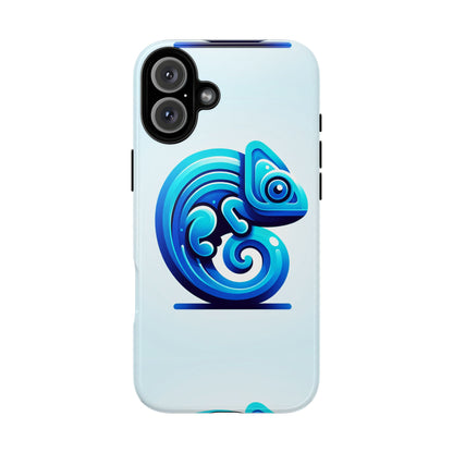 Cool Blue Animal Create 6 Phone Case with 3D Wrap Shockproof TPU Cover for Kids and Teenagers, Anime and Comic Inspired Design