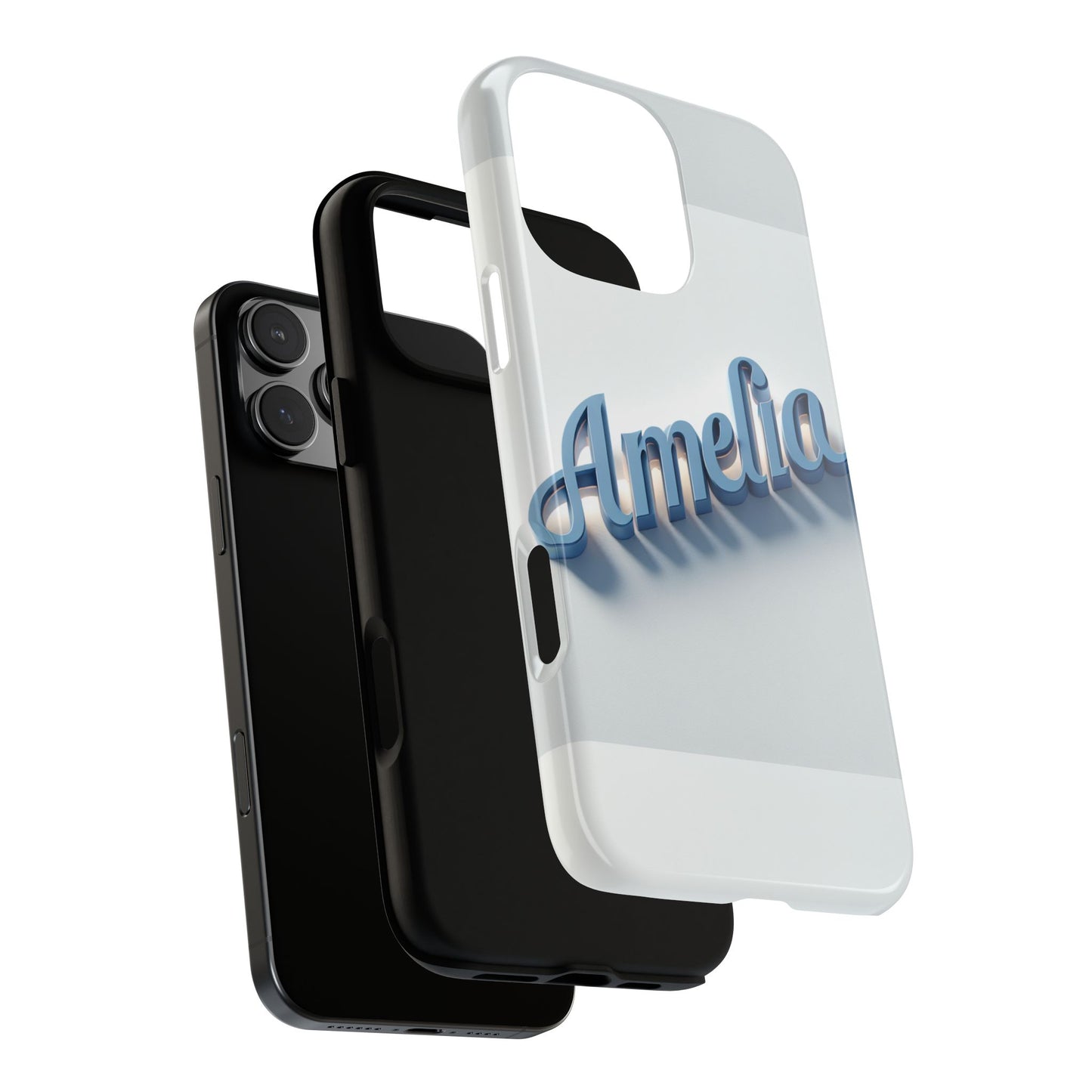 coolname amelia blue anime inspired 3d wrap phone case for women and teens shockproof tpu cover with vivid design and uv protection