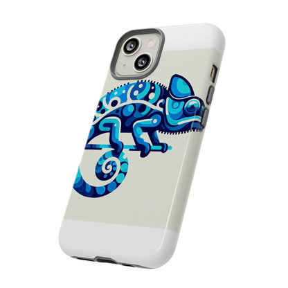Vibrant 3D Chameleon Phone Case for Stylish Protection with Unique Blue Animal Design Compatible with iPhone 13, 14, 15 & 16 – All Models Including Pro, Pro Max & Plus