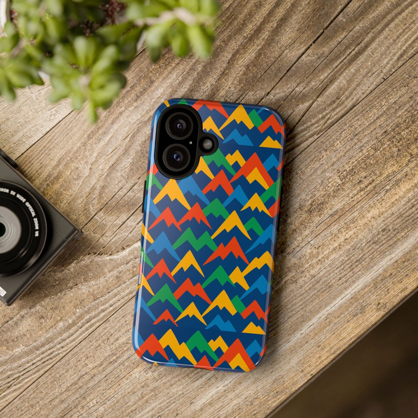 vibrant 3d mountain design phone case for stylish protection – unique accessory compatible with iphone 13, 14, 15 & 16 – all models including pro, pro max & plus