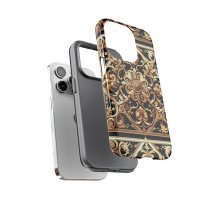 Pattern Image 5 Vibrant Anime Comic Style Shockproof Phone Case with Ornate Baroque Design Compatible with iPhone 13, 14, 15 & 16 – all models including Pro, Pro Max & Plus
