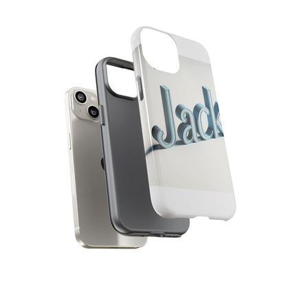 Vibrant 3D Text Protective Phone Case in Blue for Unique Self-Expression – Stylish Protection Compatible with iPhone 13, 14, 15 & 16 – all models including Pro, Pro Max & Plus
