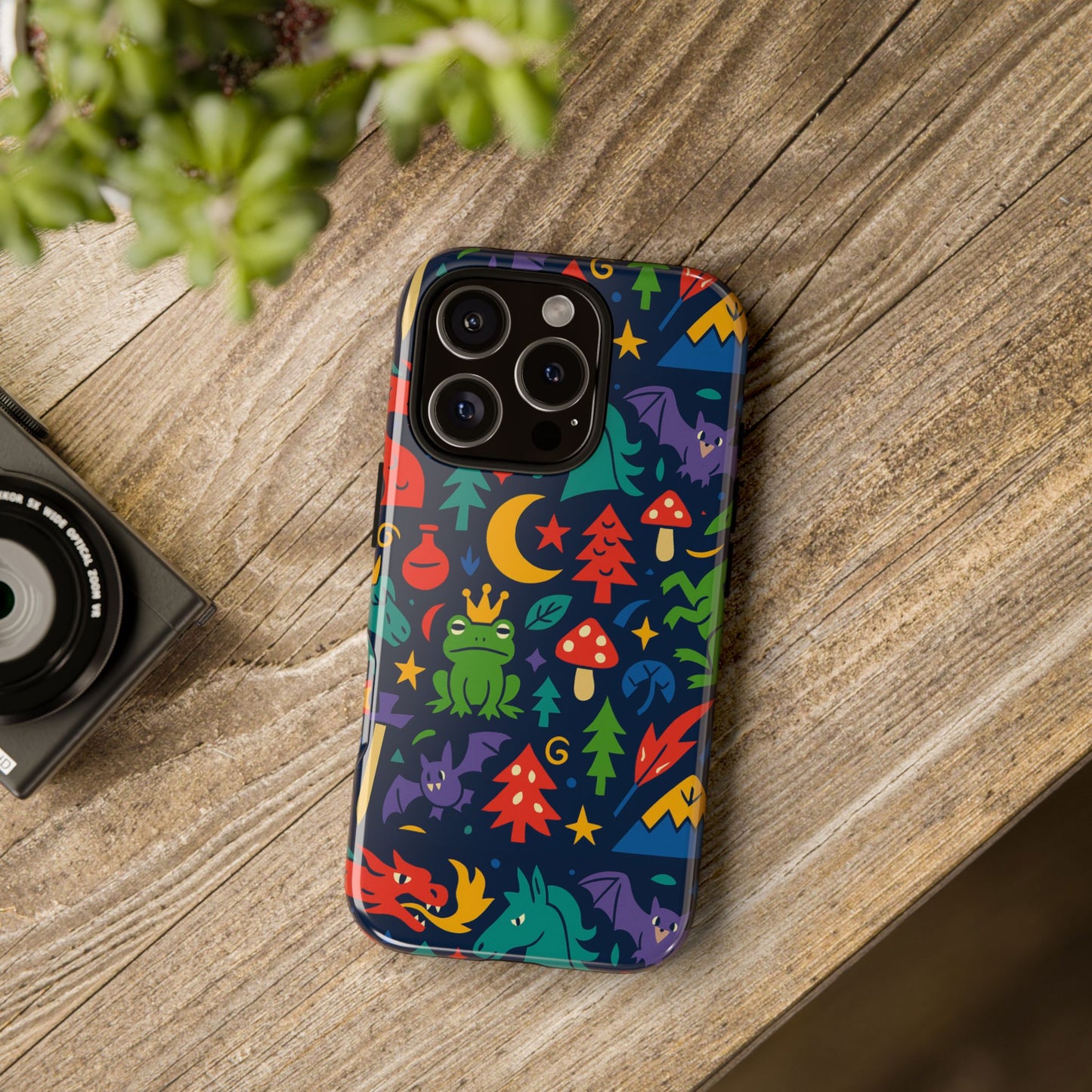 vibrant 3d wrap protective phone case with playful fantasy design for unique smartphone accessories compatible with iphone 13, 14, 15 & 16 – all models including pro, pro max & plus